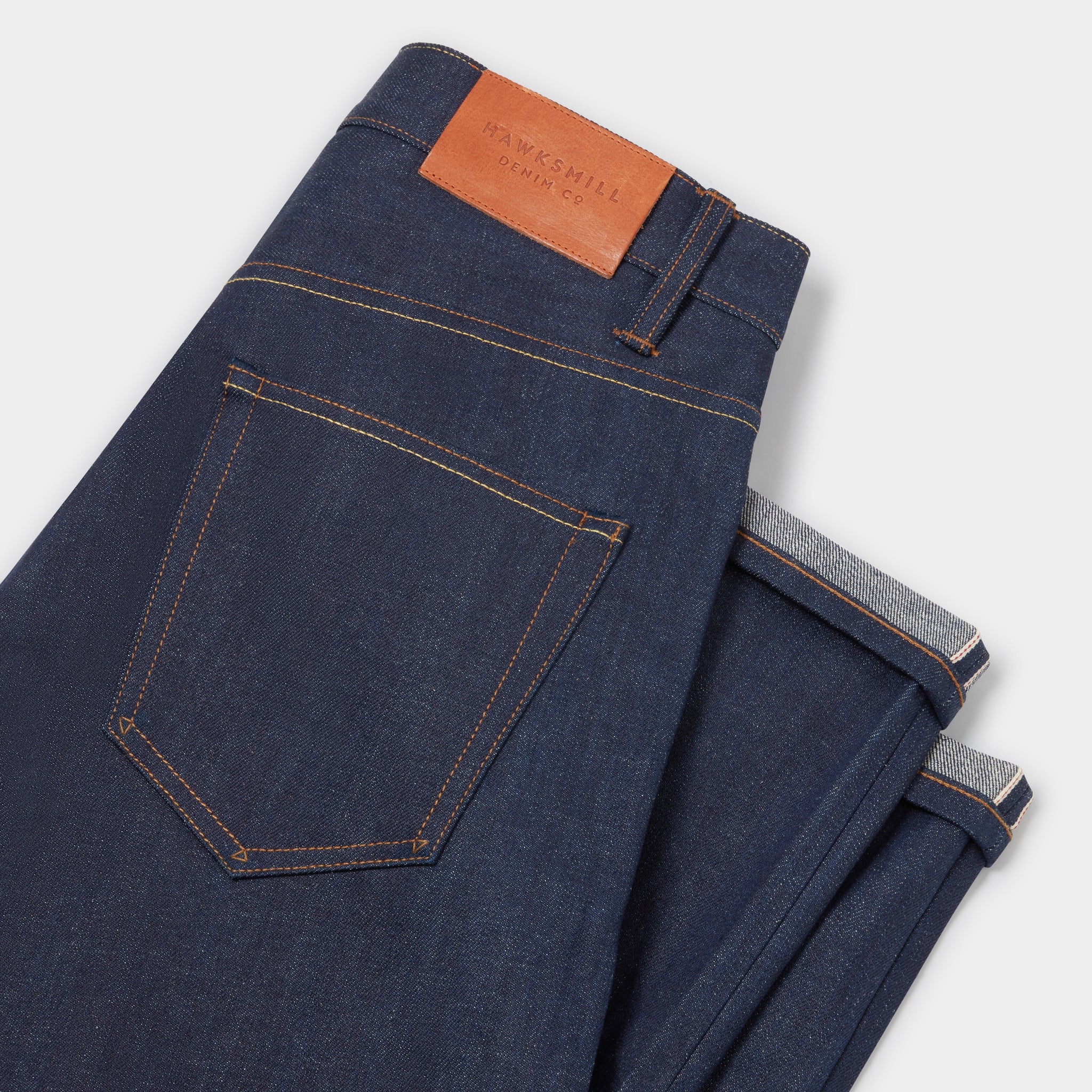 Loose Tapered 14.5oz Candiani Red Listed Organic Nettle Selvedge Jeans (Indigo) Jeans HAWKSMILL DENIM CO