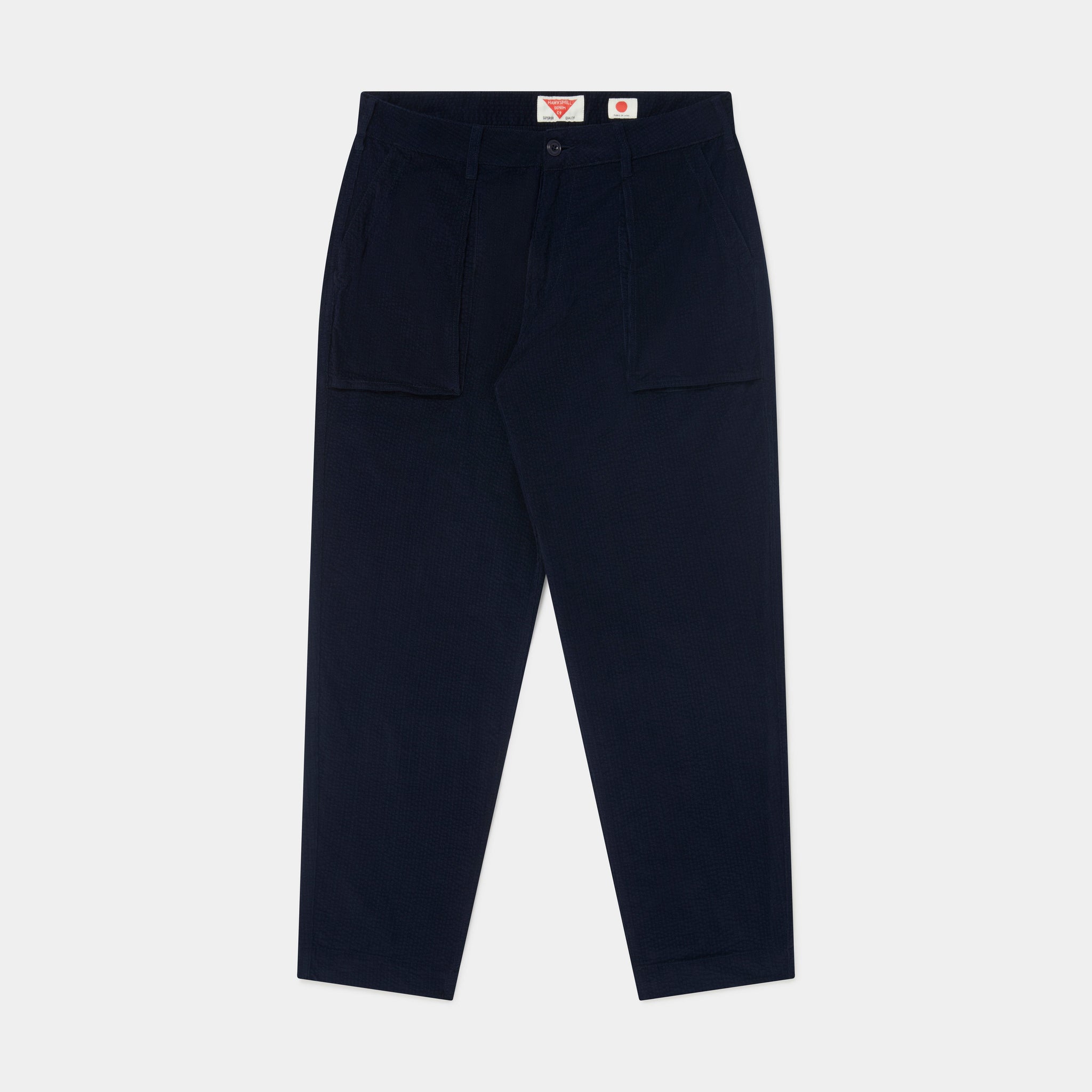 Seersucker Cord Utility Pants MK3 (Dk Navy) Trousers HAWKSMILL DENIM CO