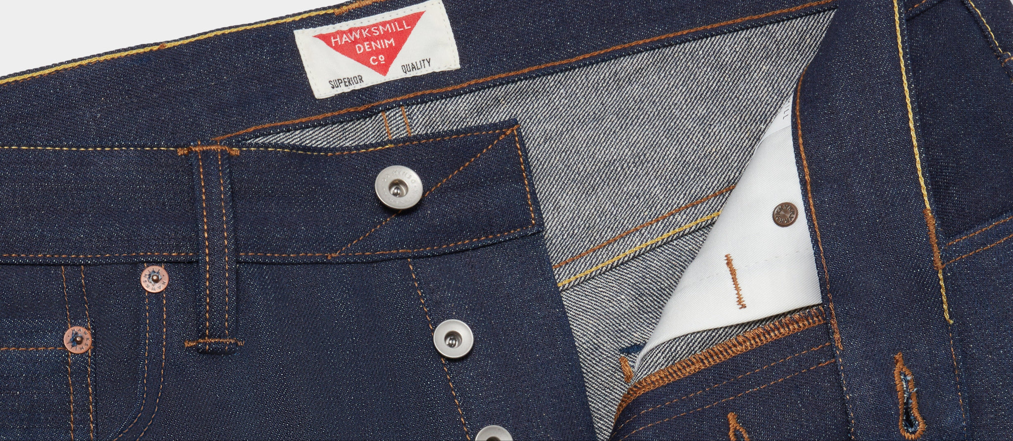 Loose Tapered 14.5oz Candiani Red Listed Organic Nettle Selvedge Jeans (Indigo) Jeans HAWKSMILL DENIM CO