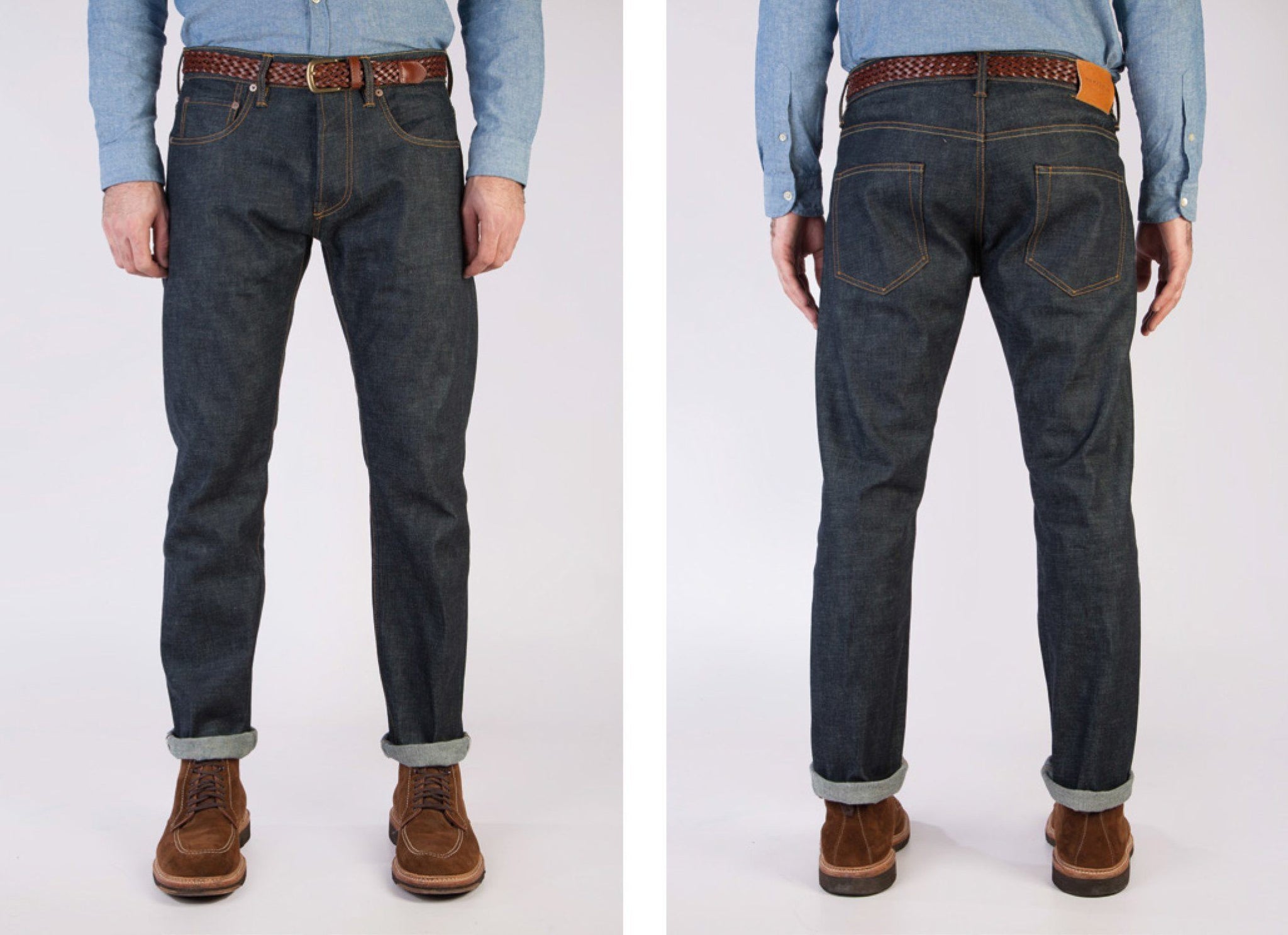Loose Tapered Japanese Selvedge Jeans (Indigo) - Kaihara Jeans HAWKSMILL DENIM CO