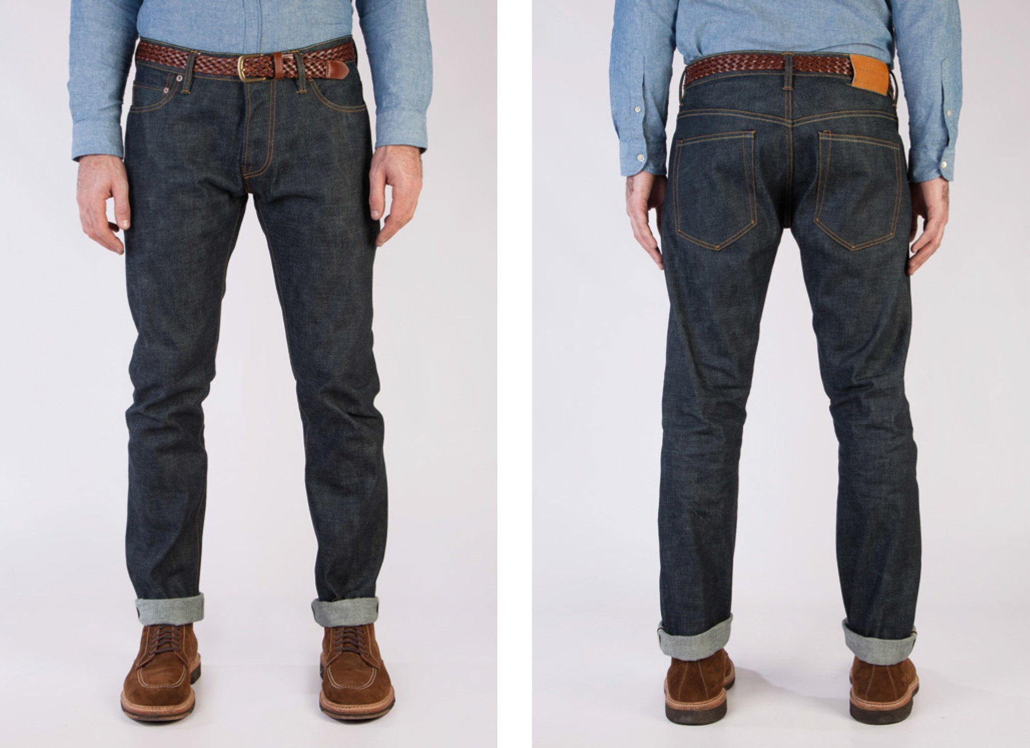 Slim Tapered Japanese Selvedge Jeans (Indigo) - Kaihara Jeans HAWKSMILL DENIM CO