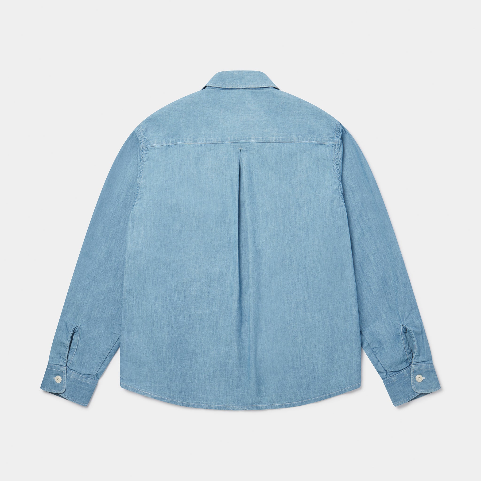 ZIP BLOUSON - ITALIAN CHAMBRAY - LIGHT BLUE INDIGO Jackets HAWKSMILL DENIM CO