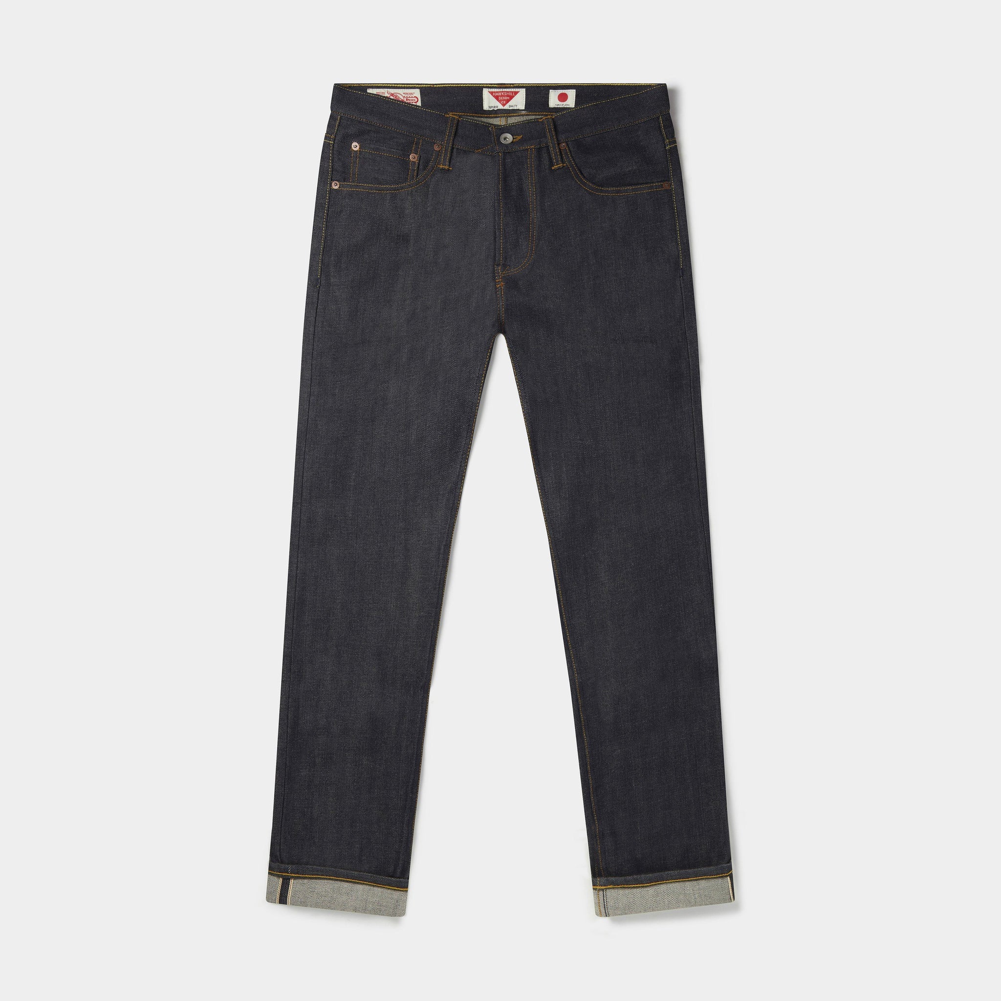 Slim Tapered Japanese Selvedge Jeans (Indigo) - Kaihara Jeans HAWKSMILL DENIM CO