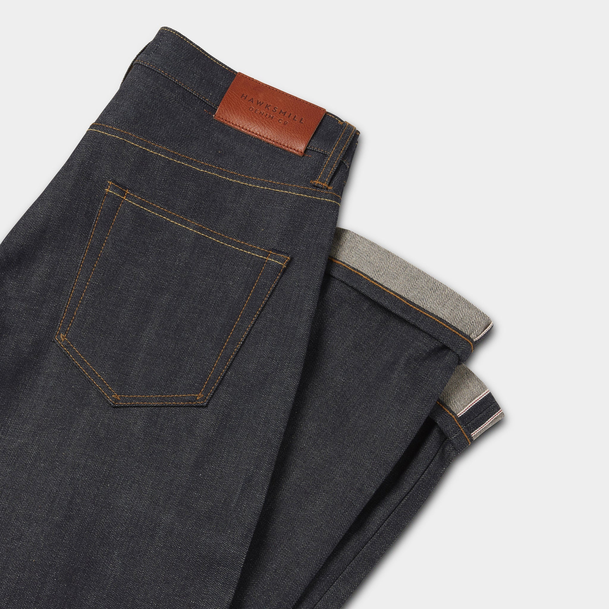 Slim Tapered Japanese Selvedge Jeans (Indigo) - Kaihara Jeans HAWKSMILL DENIM CO