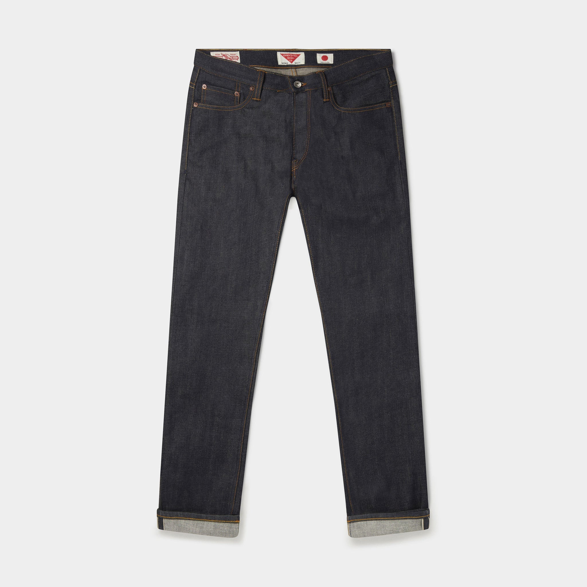 Loose Tapered Japanese Selvedge Jeans (Indigo) - Kaihara Jeans HAWKSMILL DENIM CO