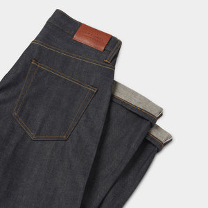 Loose Tapered Japanese Selvedge Jeans (Indigo) - Kaihara Jeans HAWKSMILL DENIM CO