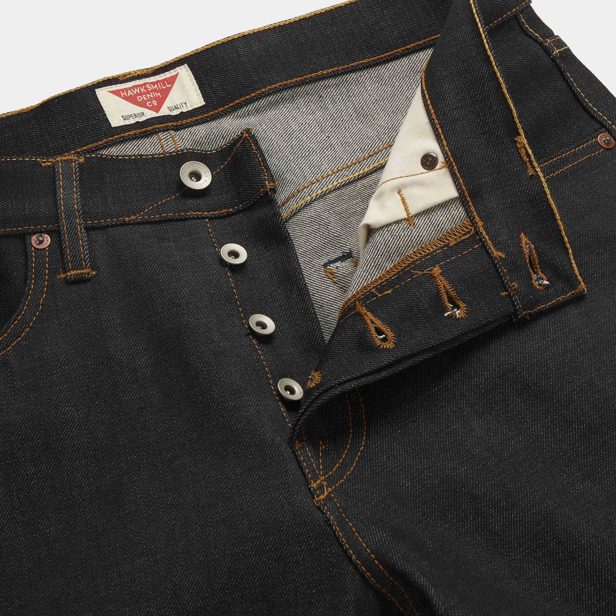 Slim Tapered 14oz Organic Raw Denim Jeans jean HAWKSMILL DENIM CO