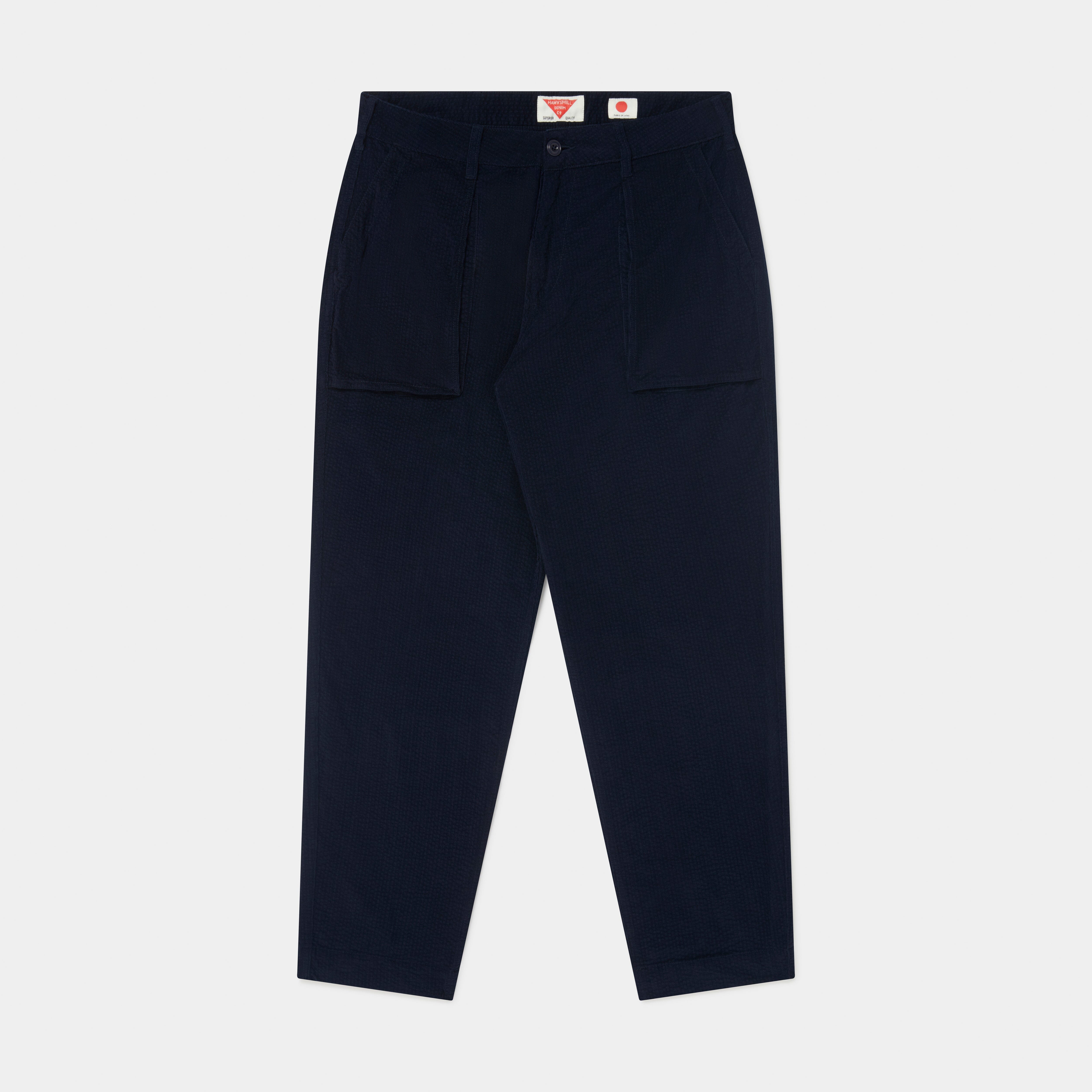 Seersucker Cord Utility Pants MK3 (Dk Navy) - Hawksmill Denim Co