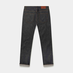 Loose Tapered 14.5oz Orange Listed Organic Selvedge Jeans jean HAWKSMILL DENIM CO